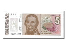 Banknote, Argentina, 5 Australes, 1985, KM:324b, UNC(65-70)