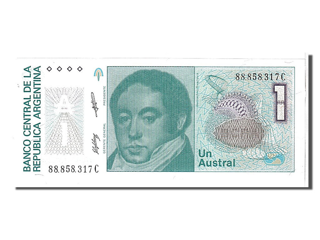 Banknote, Argentina, 1 Austral, 1985, KM:323b, UNC(65-70)