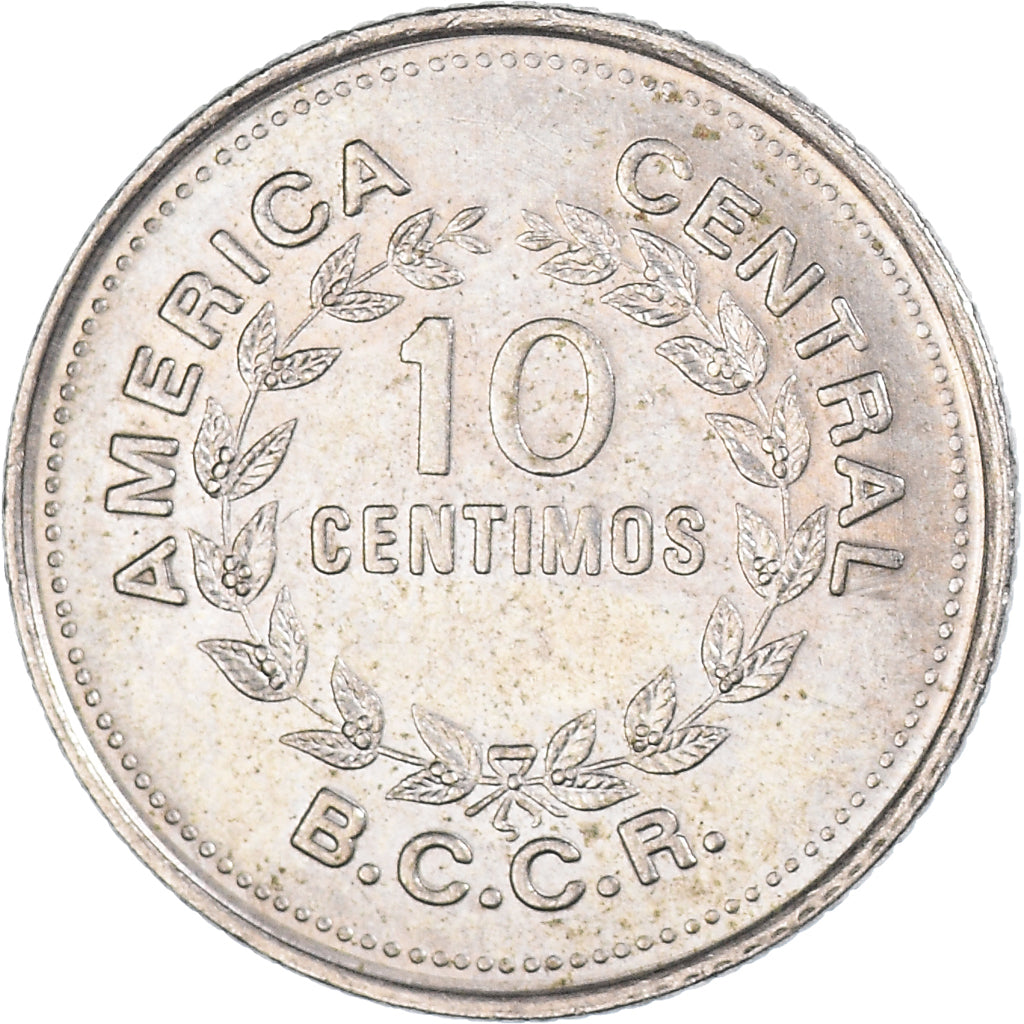 Monnaie, Costa Rica, 10 Centimos, 1976