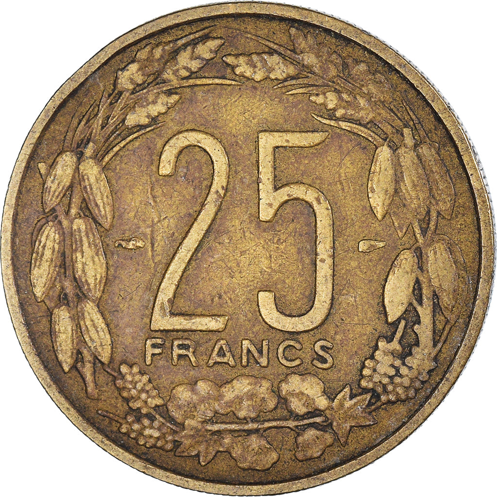 Münze, Kamerun, 25 Francs, 1958