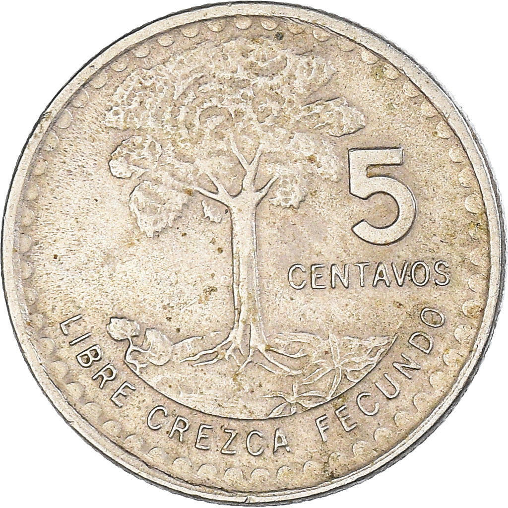 Monnaie, Guatemala, 5 Centavos, 1971