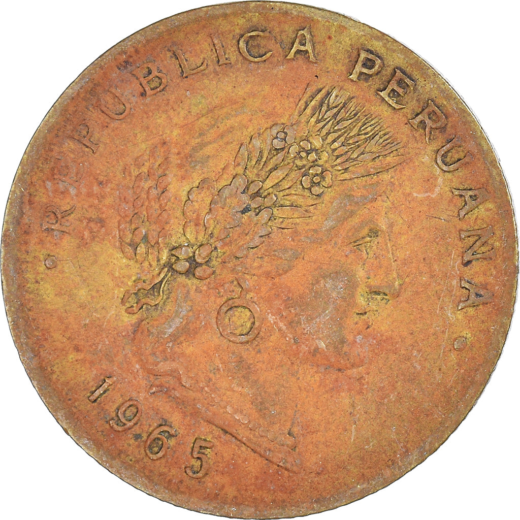 Moneda, Perú, 20 Centavos, 1965