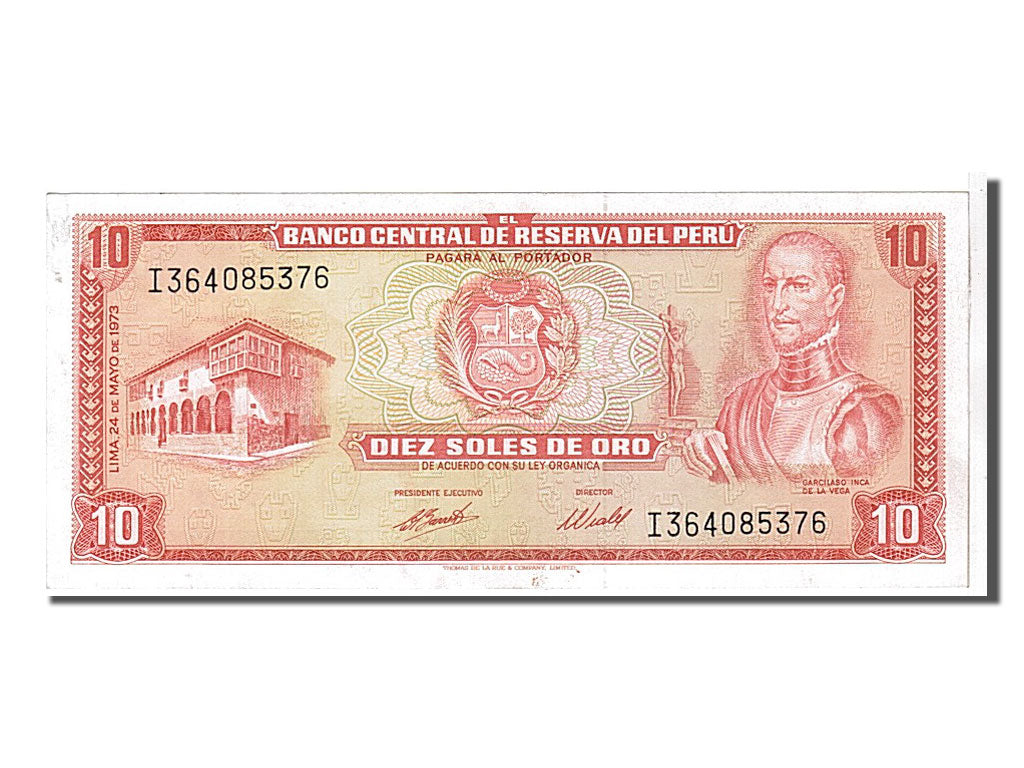 Banknote, Peru, 10 Soles De Oro, 1973, UNC(63)