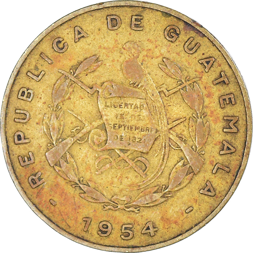Monnaie, Guatemala, Centavo, Un, 1957