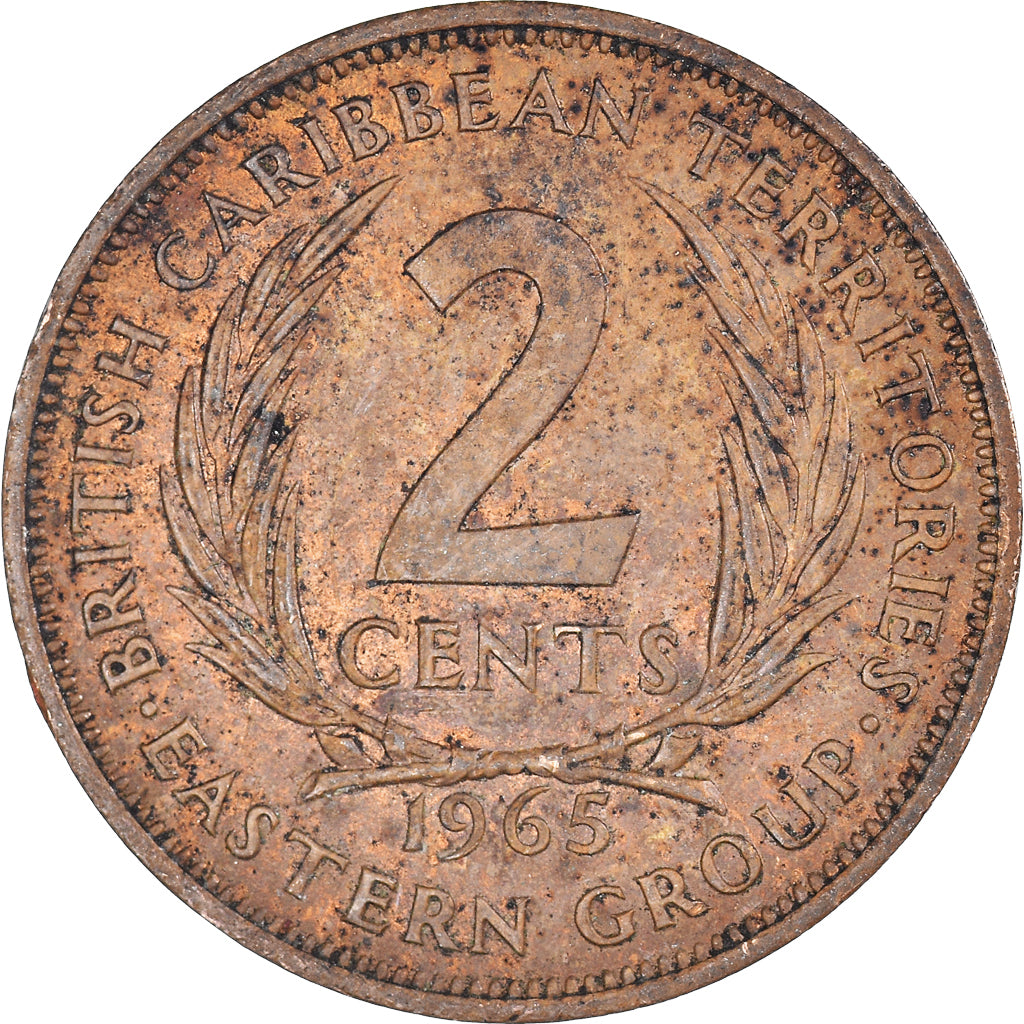 Coin, East Caribbean States, 2 Cents, 1965