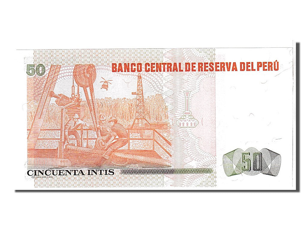 Banknote, Peru, 50 Intis, 1987, KM:131b, UNC(65-70)