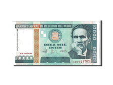 Banknote, Peru, 10,000 Intis, 1988, KM:140, UNC(65-70)