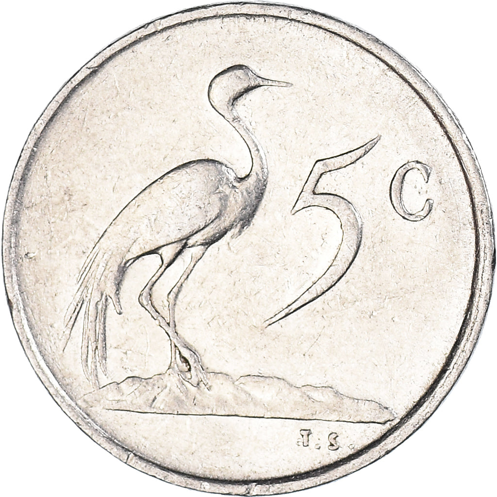 Monnaie, Afrique du Sud, 5 Cents, 1974