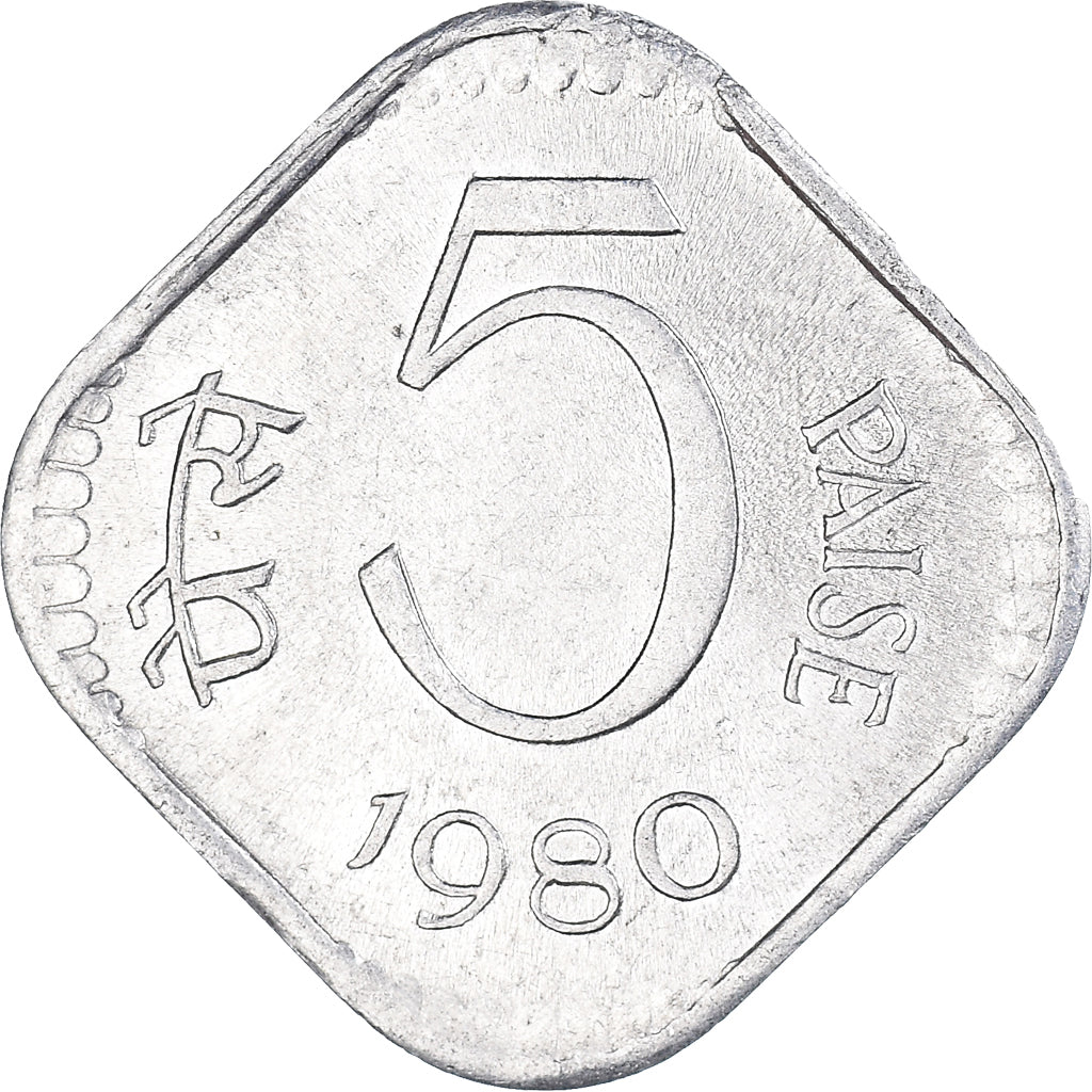 Moneta, REPUBBLICA DELL’INDIA, 5 Paise, 1980