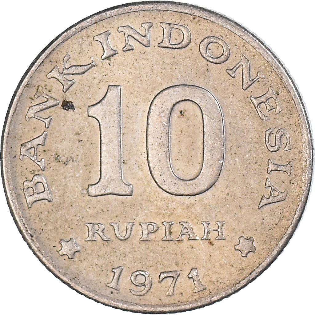 Moneta, Indonesia, 10 Rupiah, 1971