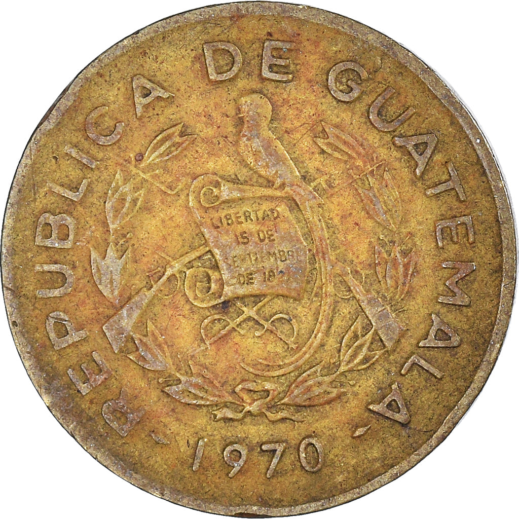 Monnaie, Guatemala, Centavo, Un, 1970