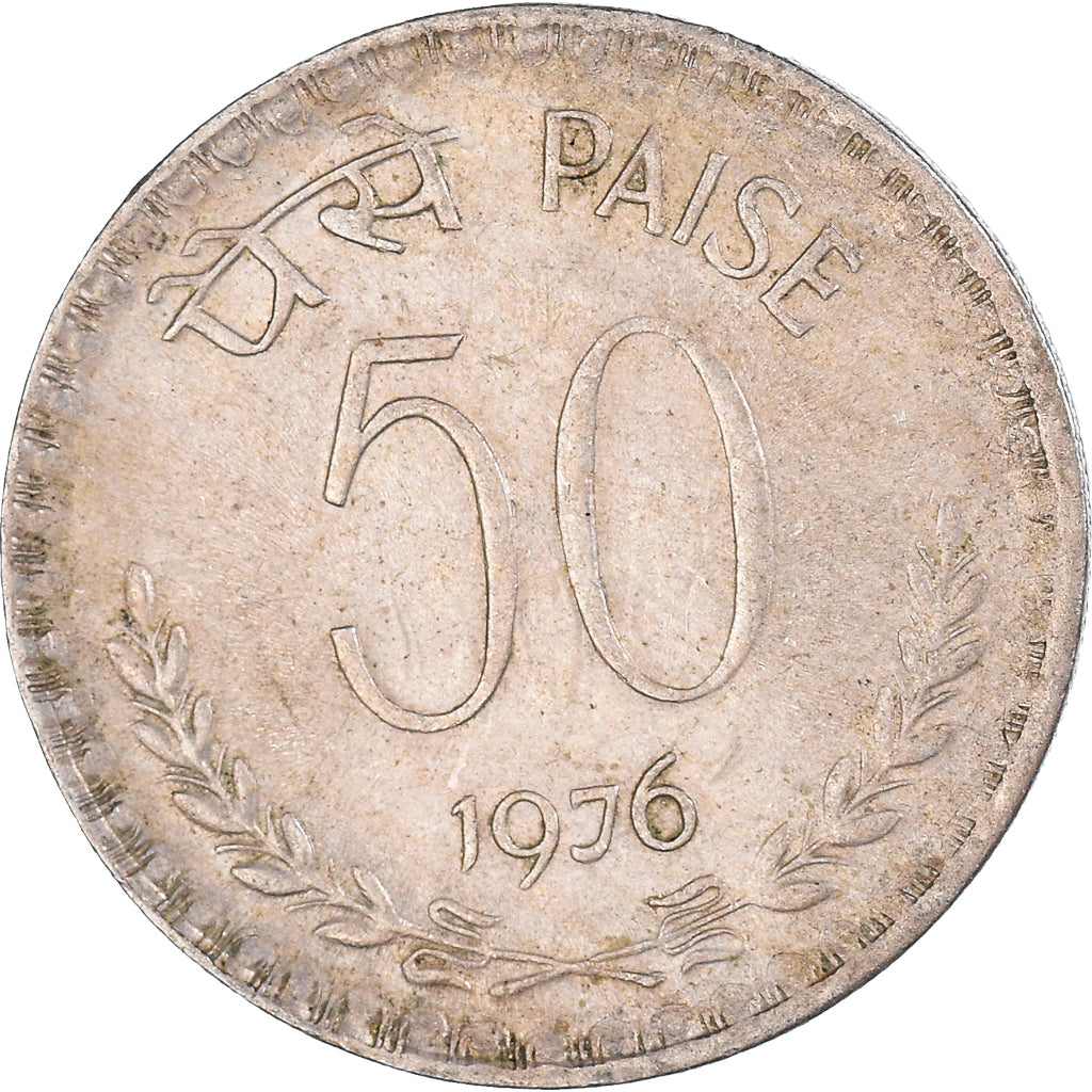 Coin, INDIA-REPUBLIC, 50 Paise, 1976