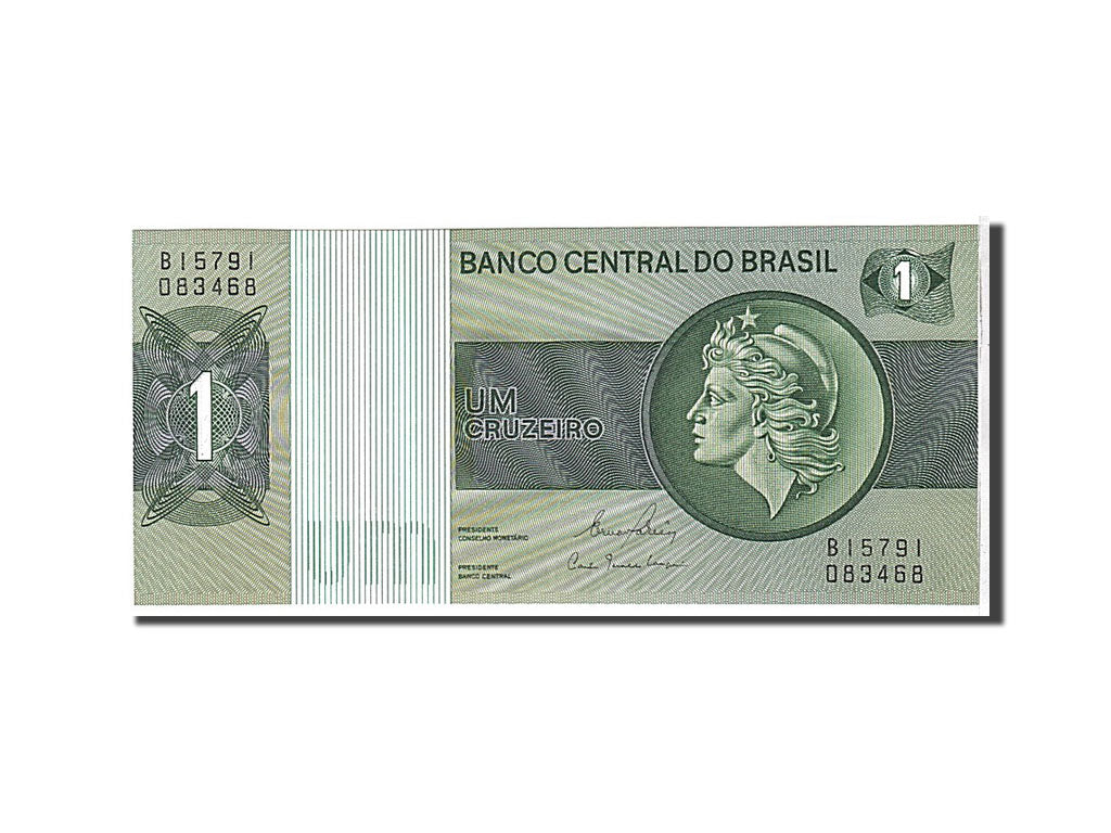 Banknote, Brazil, 1 Cruzeiro, 1980, KM:191Ac, UNC(65-70)