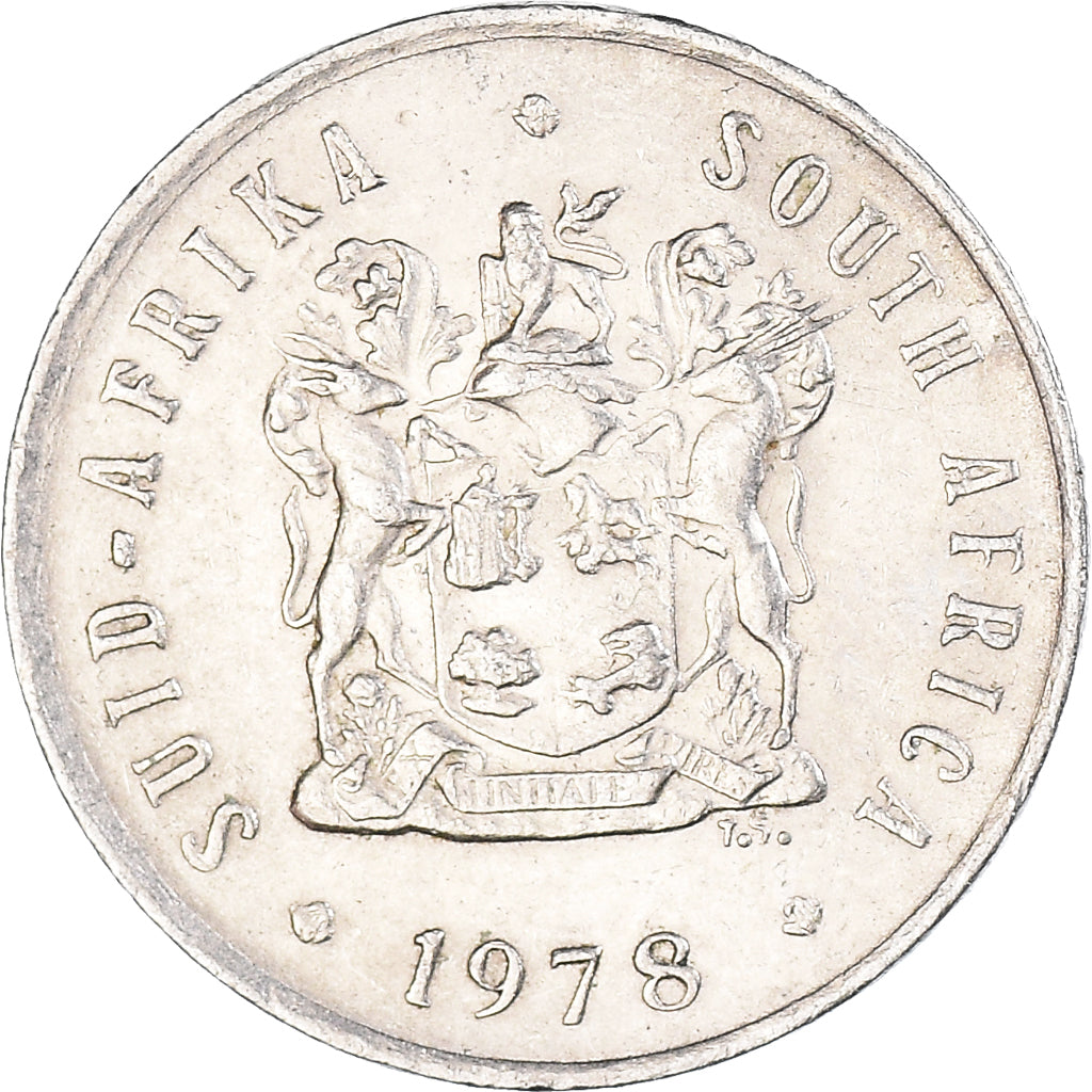 Moeda, África do Sul, 5 Cents, 1978