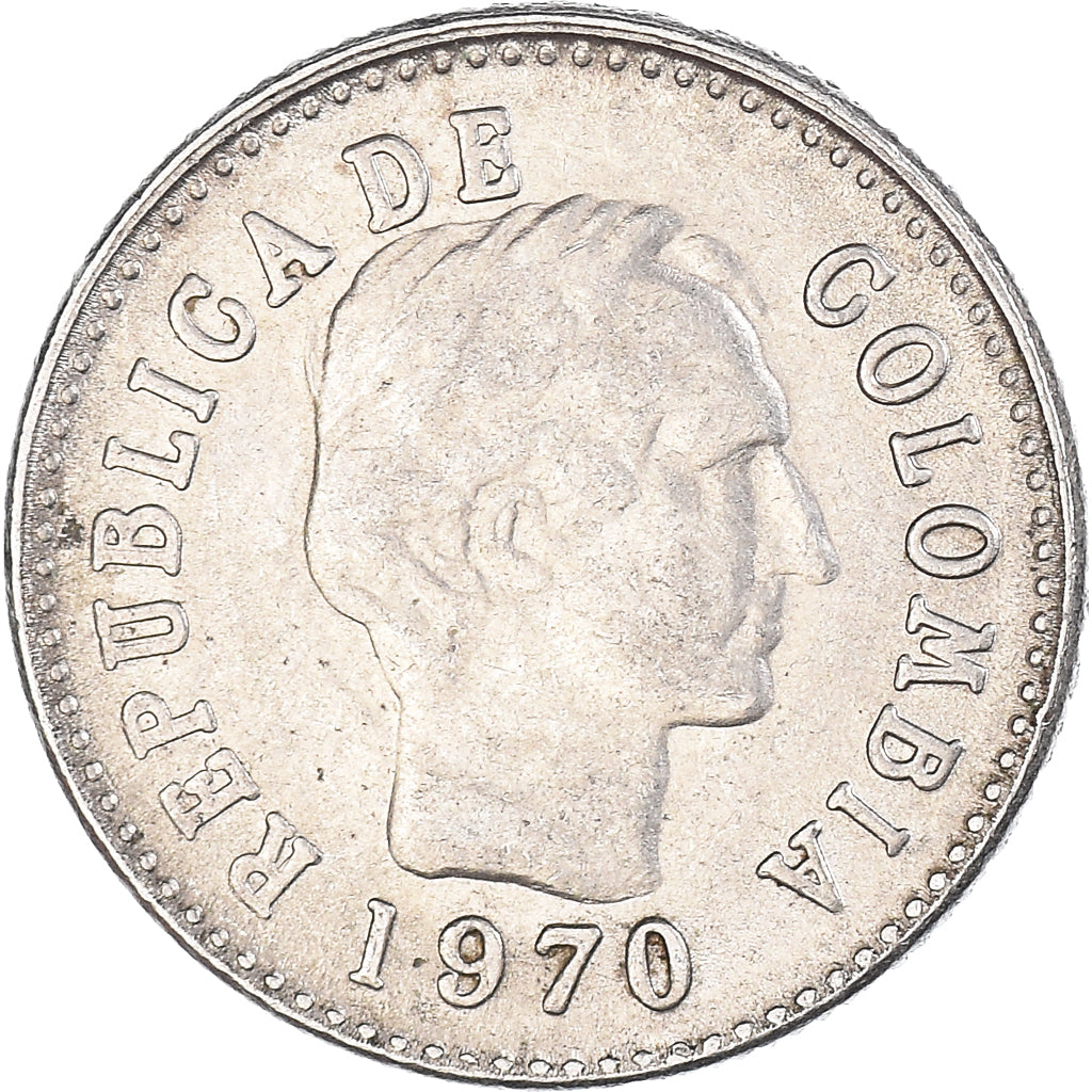 Coin, Colombia, 10 Centavos, 1970