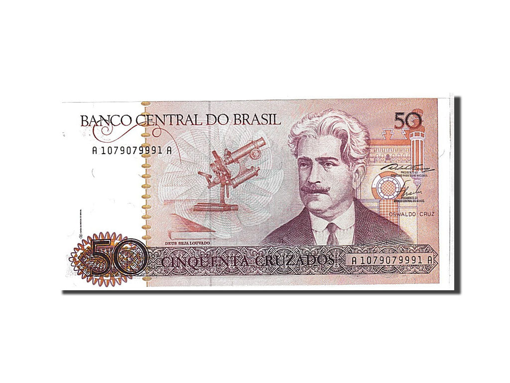 Banknote, Brazil, 50 Cruzados, 1986, UNC(65-70)