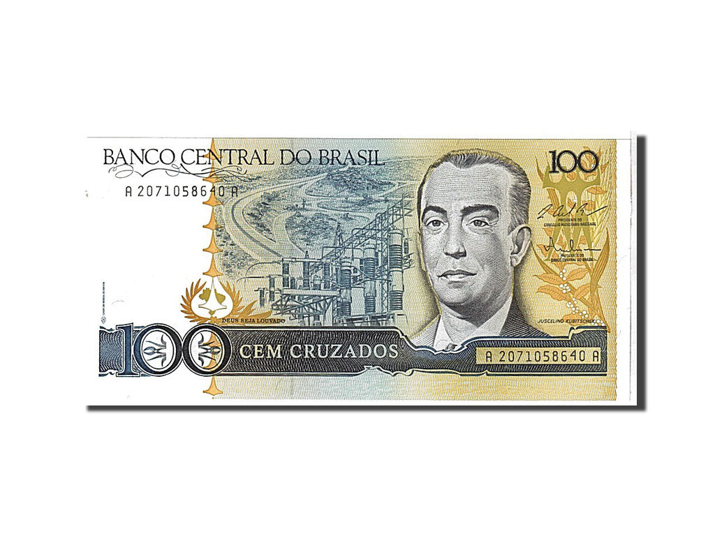 Banknote, Brazil, 100 Cruzados, 1987, KM:211c, UNC(65-70)