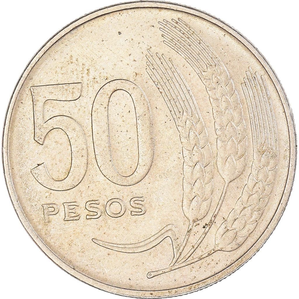 Moneda, Uruguay, 50 Pesos, 1970