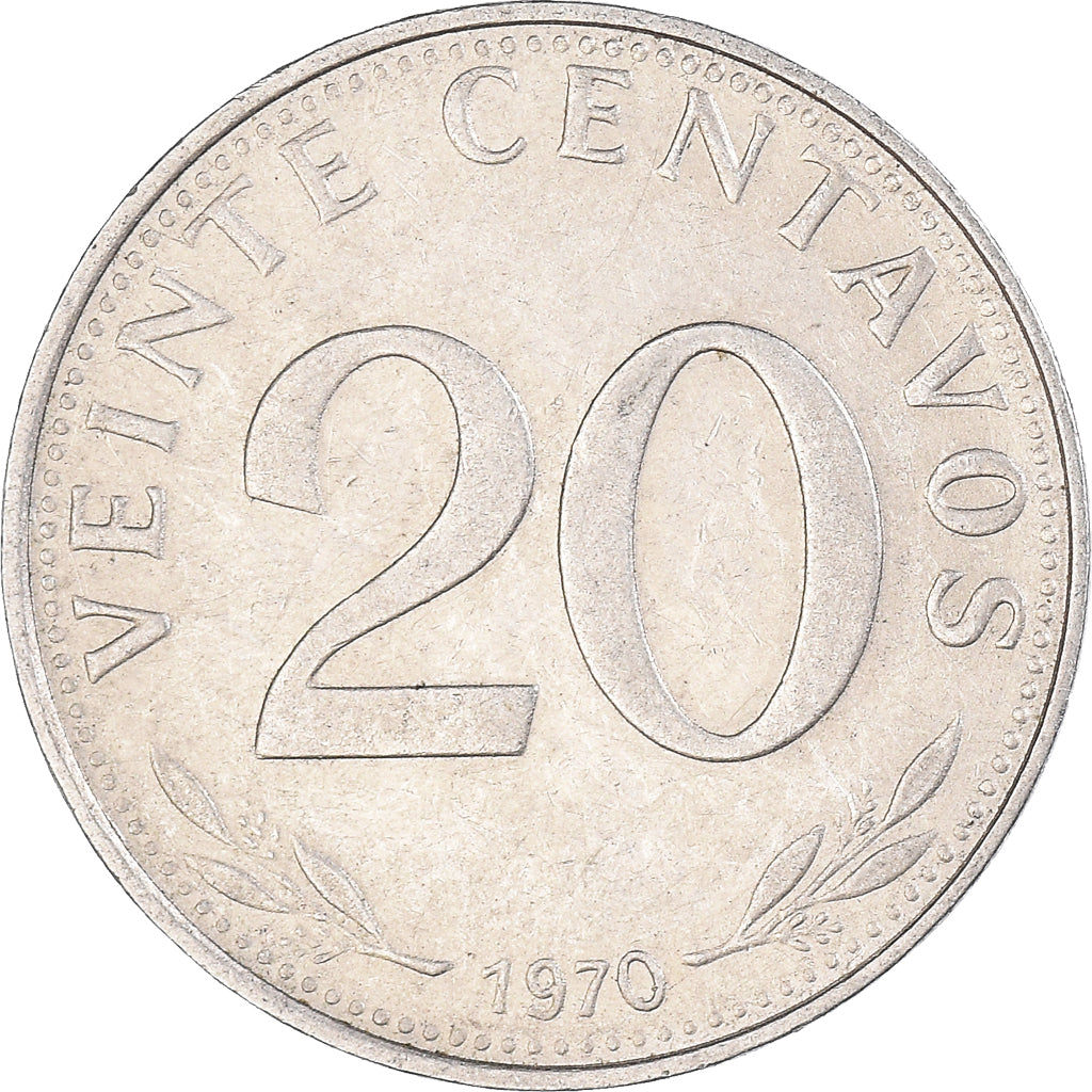 Monnaie, Bolivie, 20 Centavos, 1970