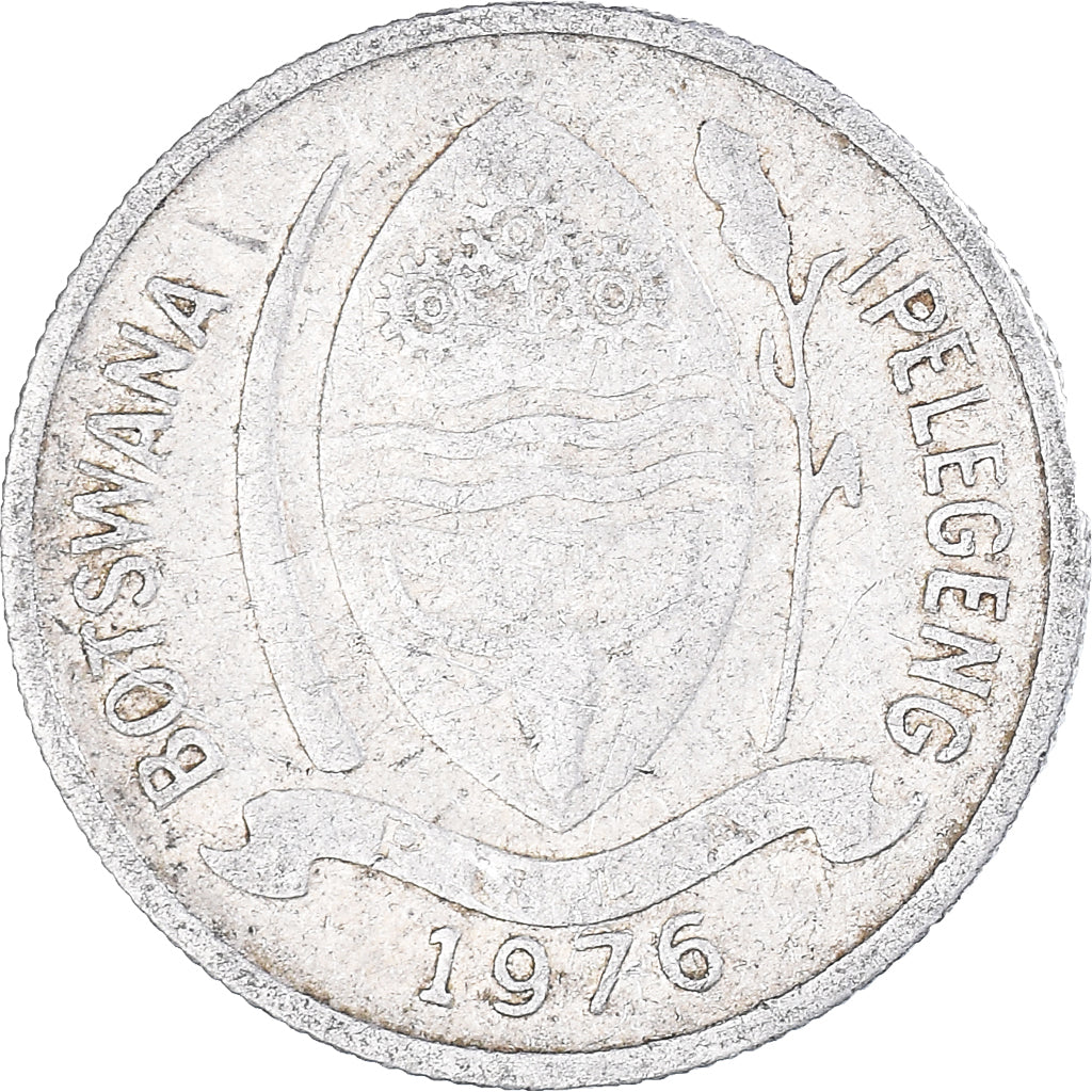 Coin, Botswana, Thebe, 1976