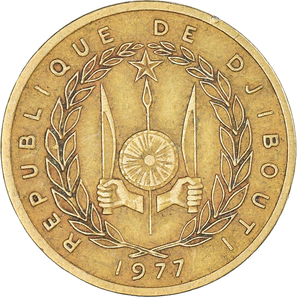 Münze, Dschibuti, 10 Francs, 1977