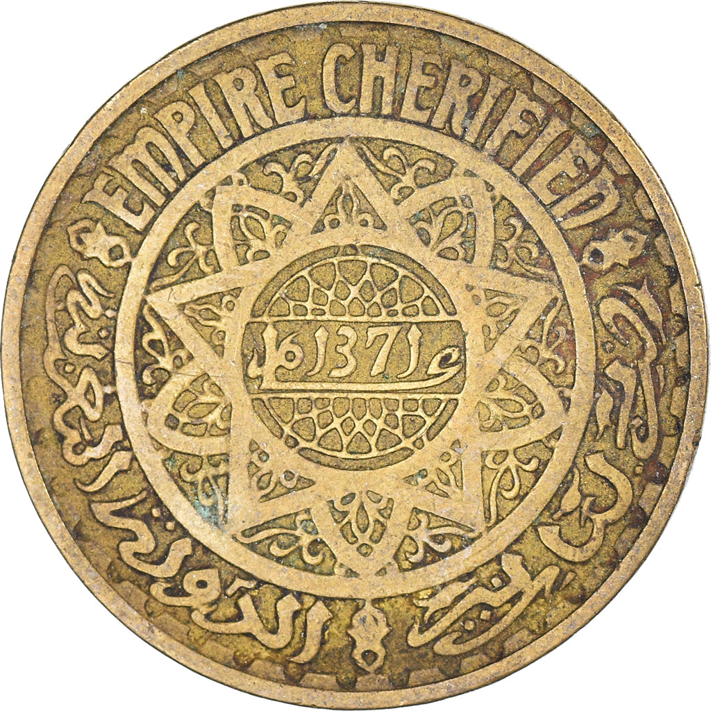 Munten, Marokko, 50 Francs, 1371