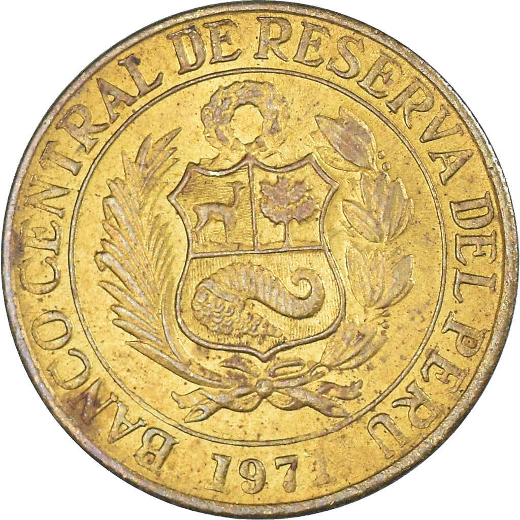 Moneda, Perú, 10 Centavos, 1971
