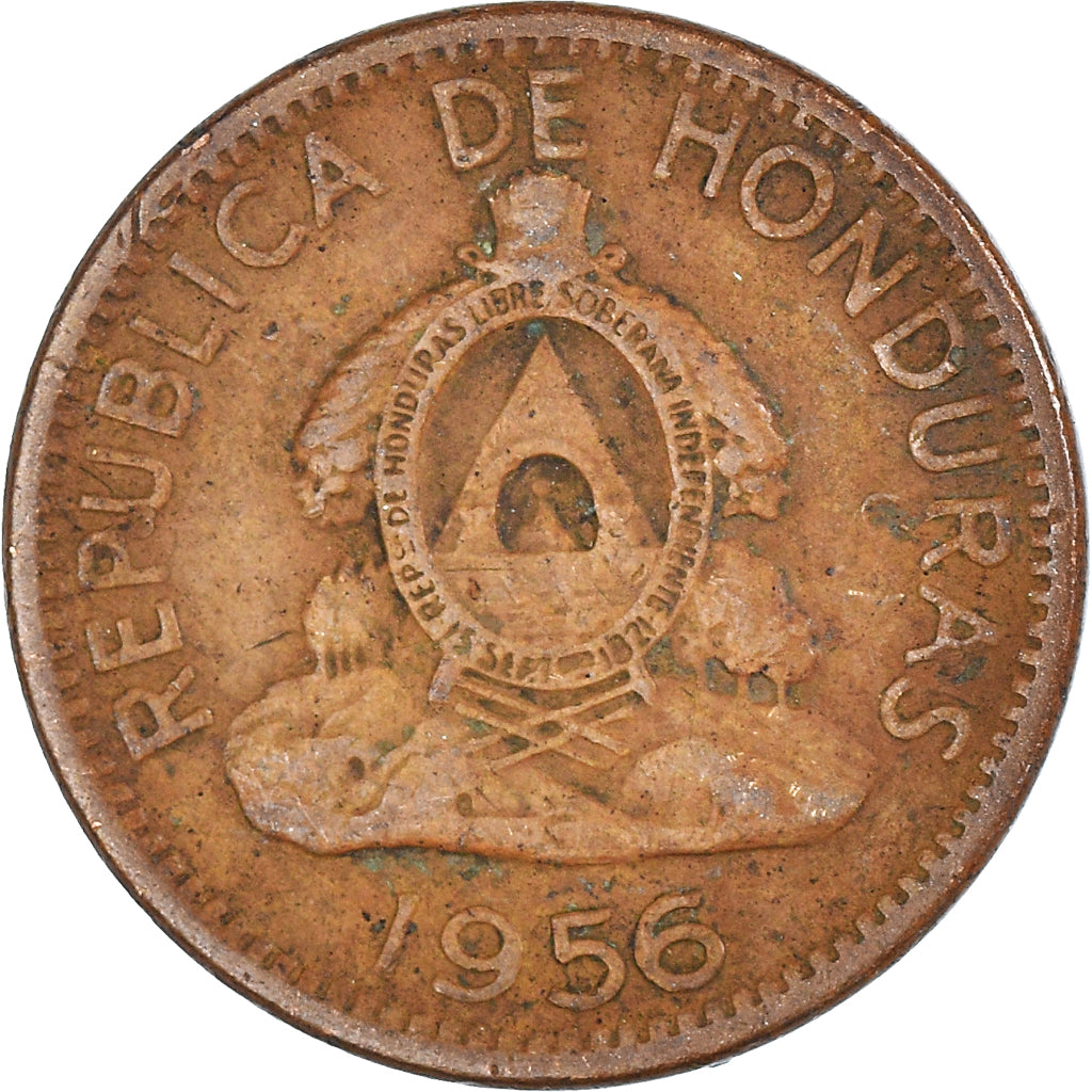 Coin, Honduras, 2 Centavos, 1956