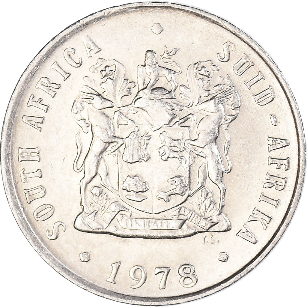 Monnaie, Afrique du Sud, 10 Cents, 1978