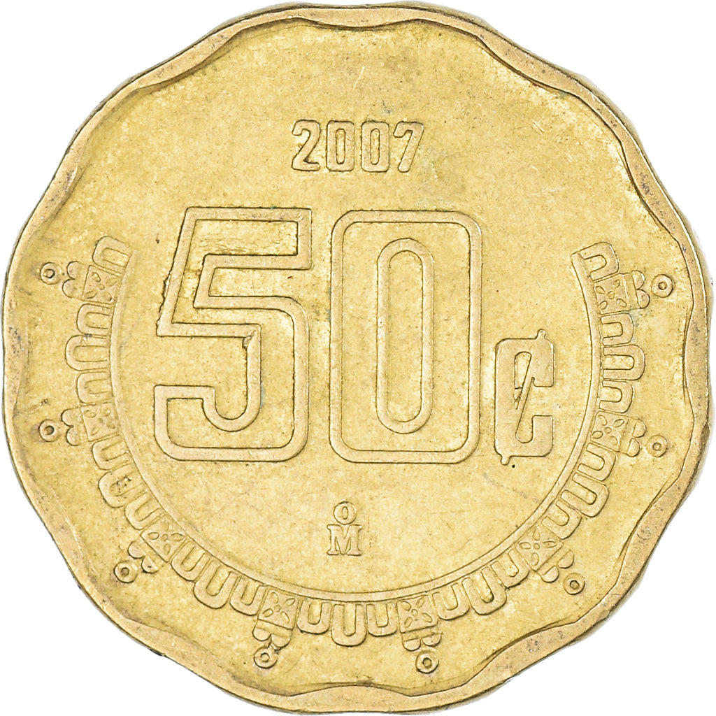 Moneta, Messico, 50 Centavos, 2007
