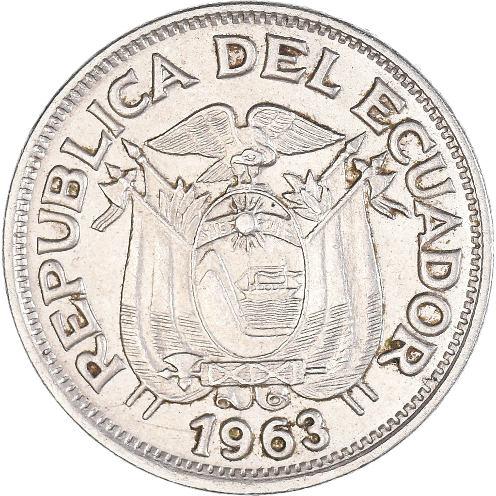 Munten, Ecuador, 50 Centavos, Cincuenta, 1963