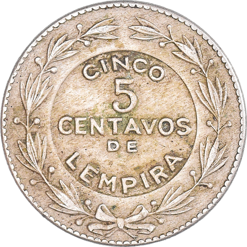 Moneda, Honduras, 5 Centavos, 1956