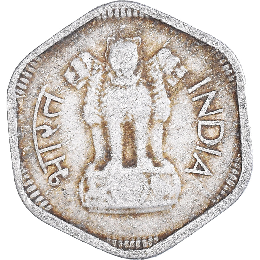 Coin, INDIA-REPUBLIC, 3 Paise, 1966