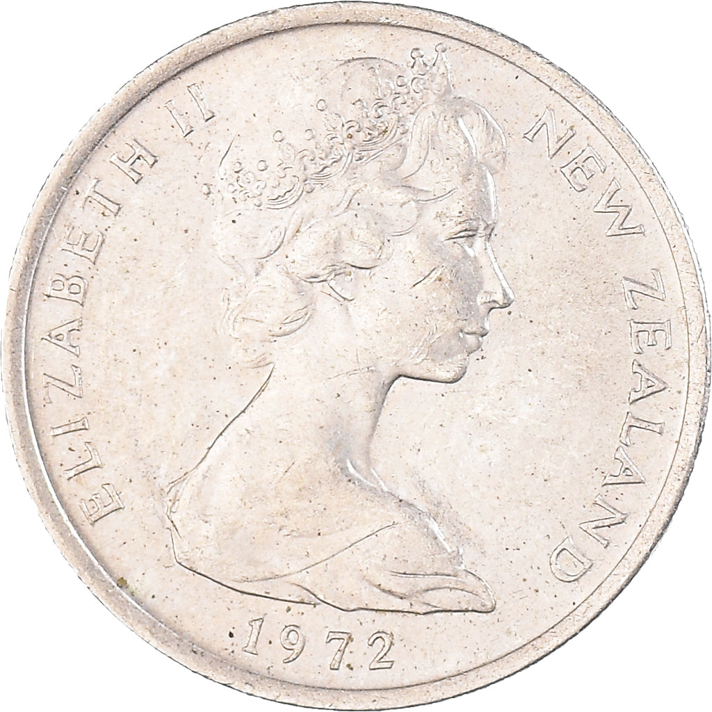 Coin, New Zealand, 5 Cents, 1972