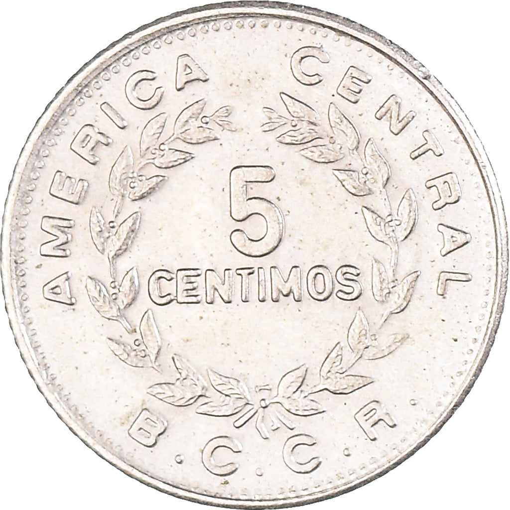 Moeda, Costa Rica, 5 Centimos, 1972