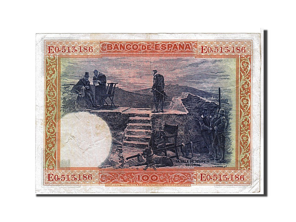 Banconote, Spagna, 100 Pesetas, 1925, SPL-