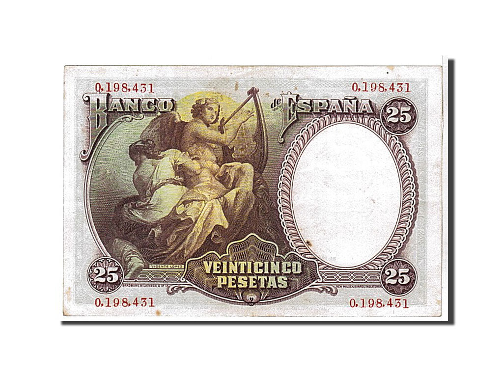 Banconote, Spagna, 25 Pesetas, 1931, SPL