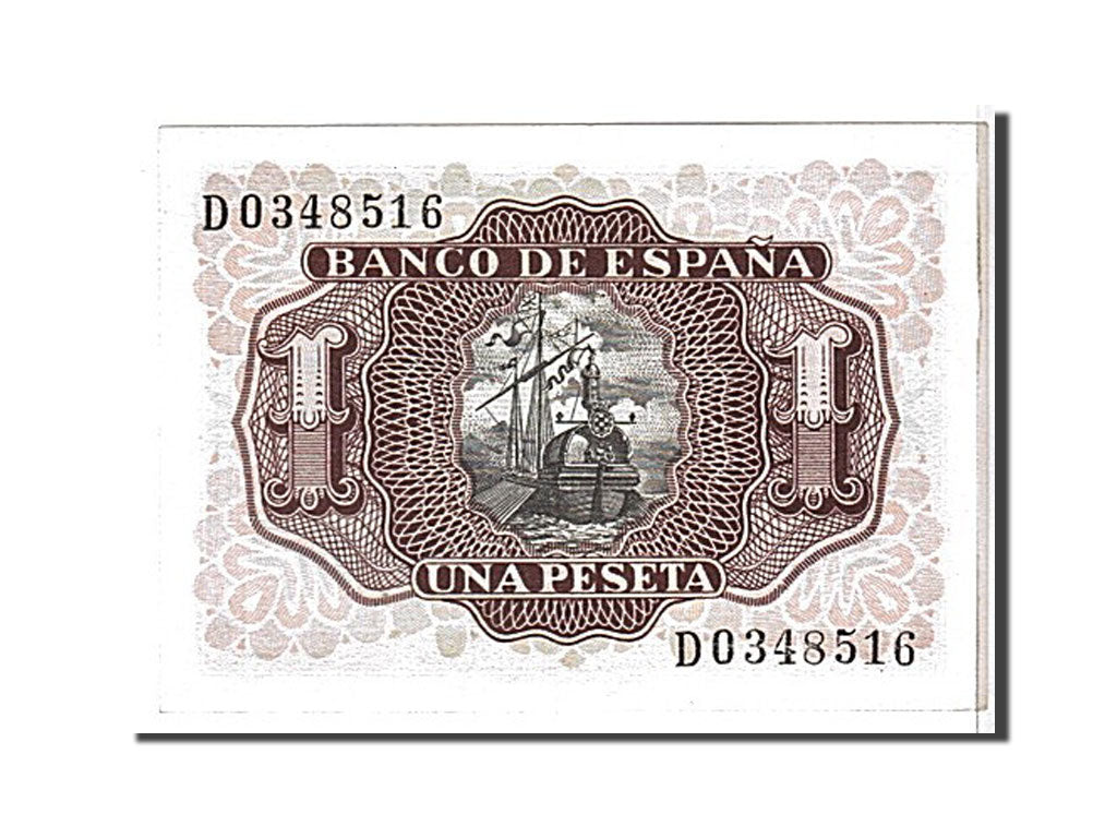 Billete, 1 Peseta, 1953, España, KM:144a, UNC