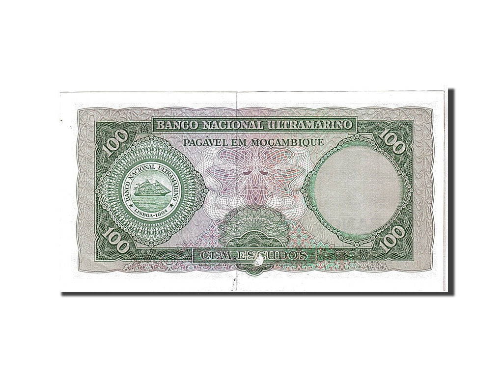 Banknote, Mozambique, 100 Escudos, 1961, KM:109a, AU(55-58)