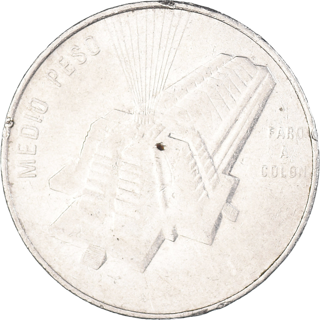 Münze, Dominican Republic, 1/2 Peso, 1989
