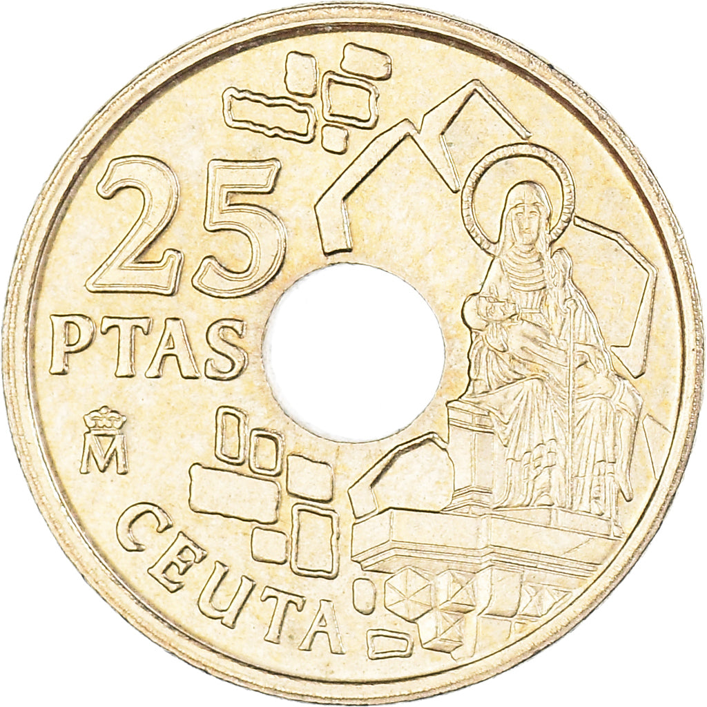 Moeda, Espanha, 25 Pesetas, 1998