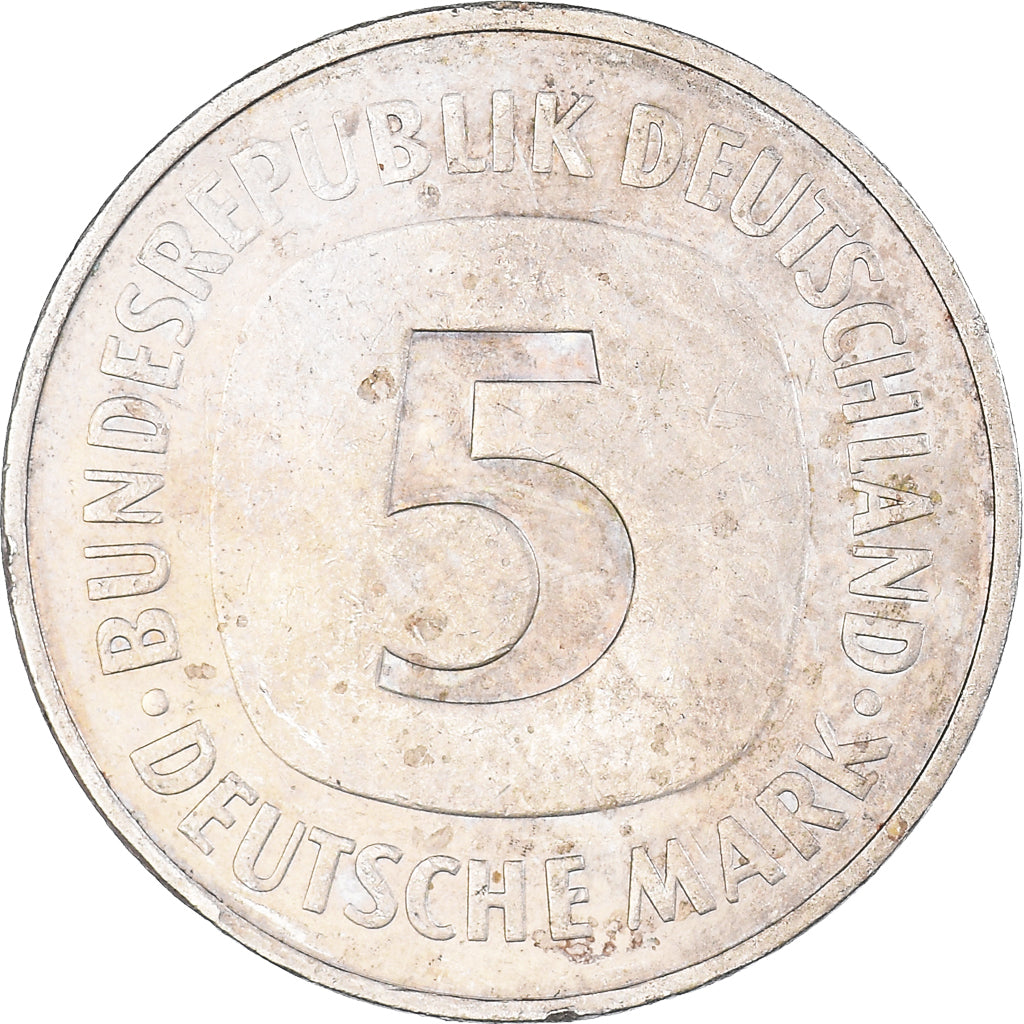 Monnaie, Allemagne, 5 Mark, 1974