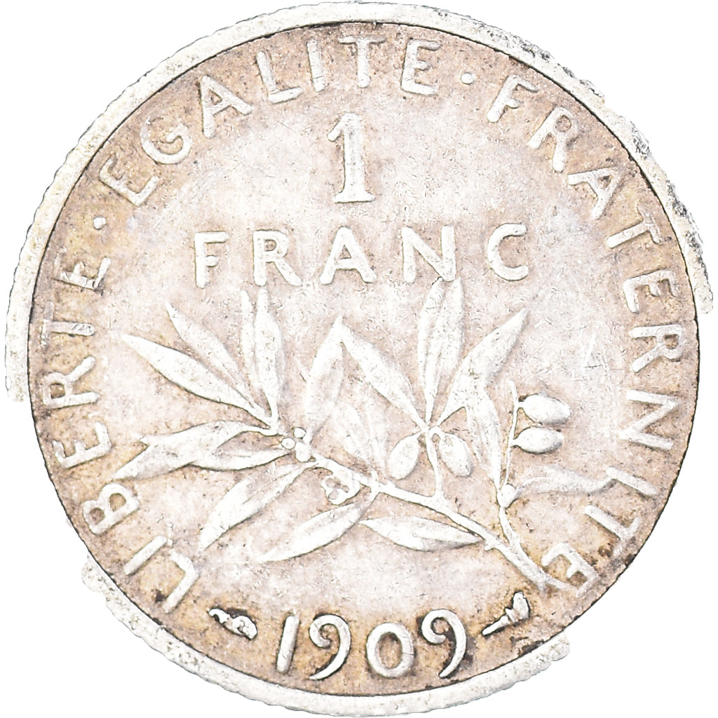 Coin, France, Franc, 1909