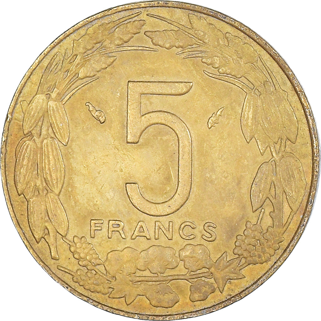 Moneta, Stati dell’Africa centrale, 5 Francs, 1978