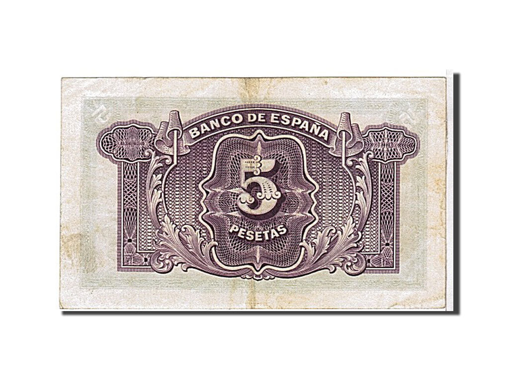 Billet, Espagne, 5 Pesetas, 1935, SUP+