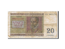Banknote, Belgium, 20 Francs, 1956, KM:132b, EF(40-45)