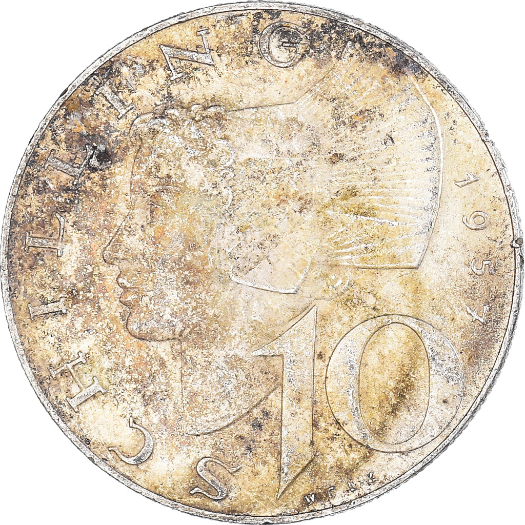 Münze, Österreich, 10 Schilling, 1957
