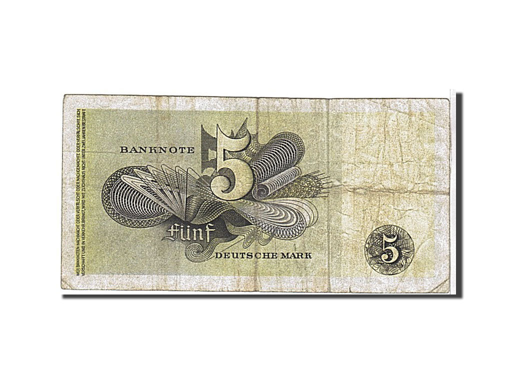 Banconote, GERMANIA - REPUBBLICA FEDERALE, 5 Deutsche Mark, 1948, KM:13i, BB