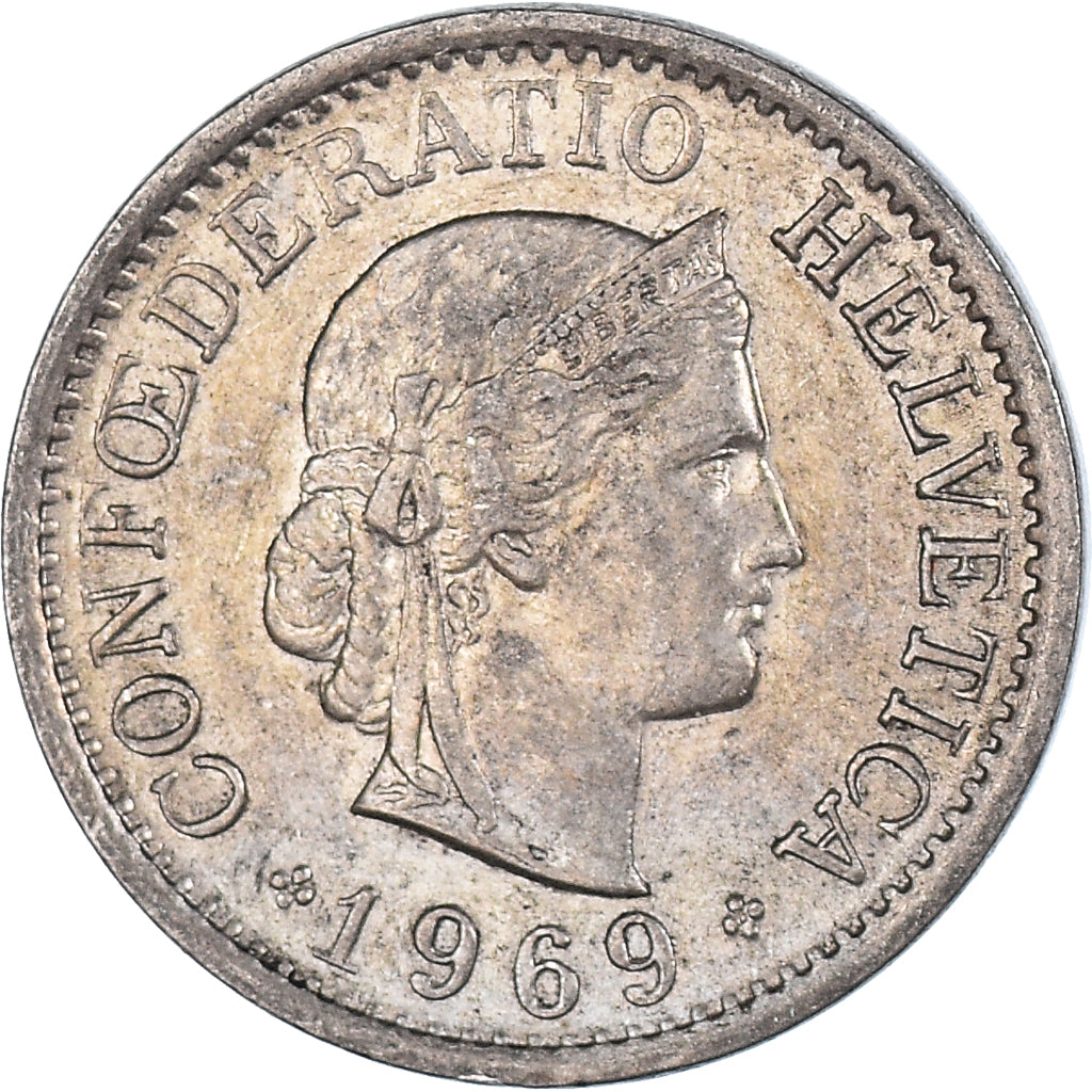 Moneta, Svizzera, 10 Rappen, 1969