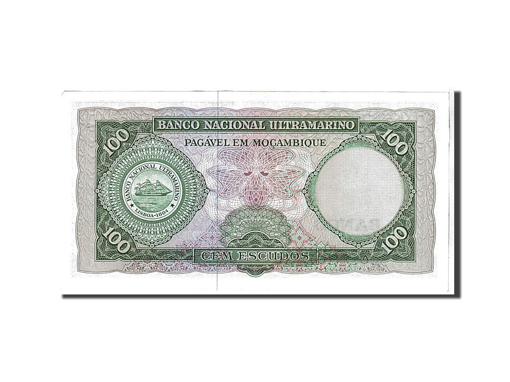 Banknote, Mozambique, 100 Escudos, 1961, KM:109a, UNC(65-70)